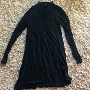 long sleeved dress with chest cut out